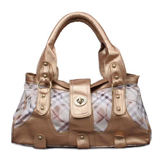 Coach Stud Lock Signature Small Gold Totes ENW - Click Image to Close